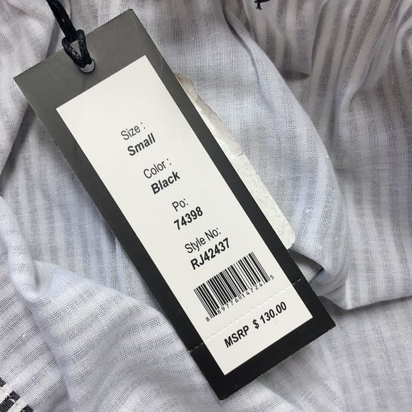 Romeo and Juliet Cold Off Shoulder Stripe Dress - Picture 2 of 4